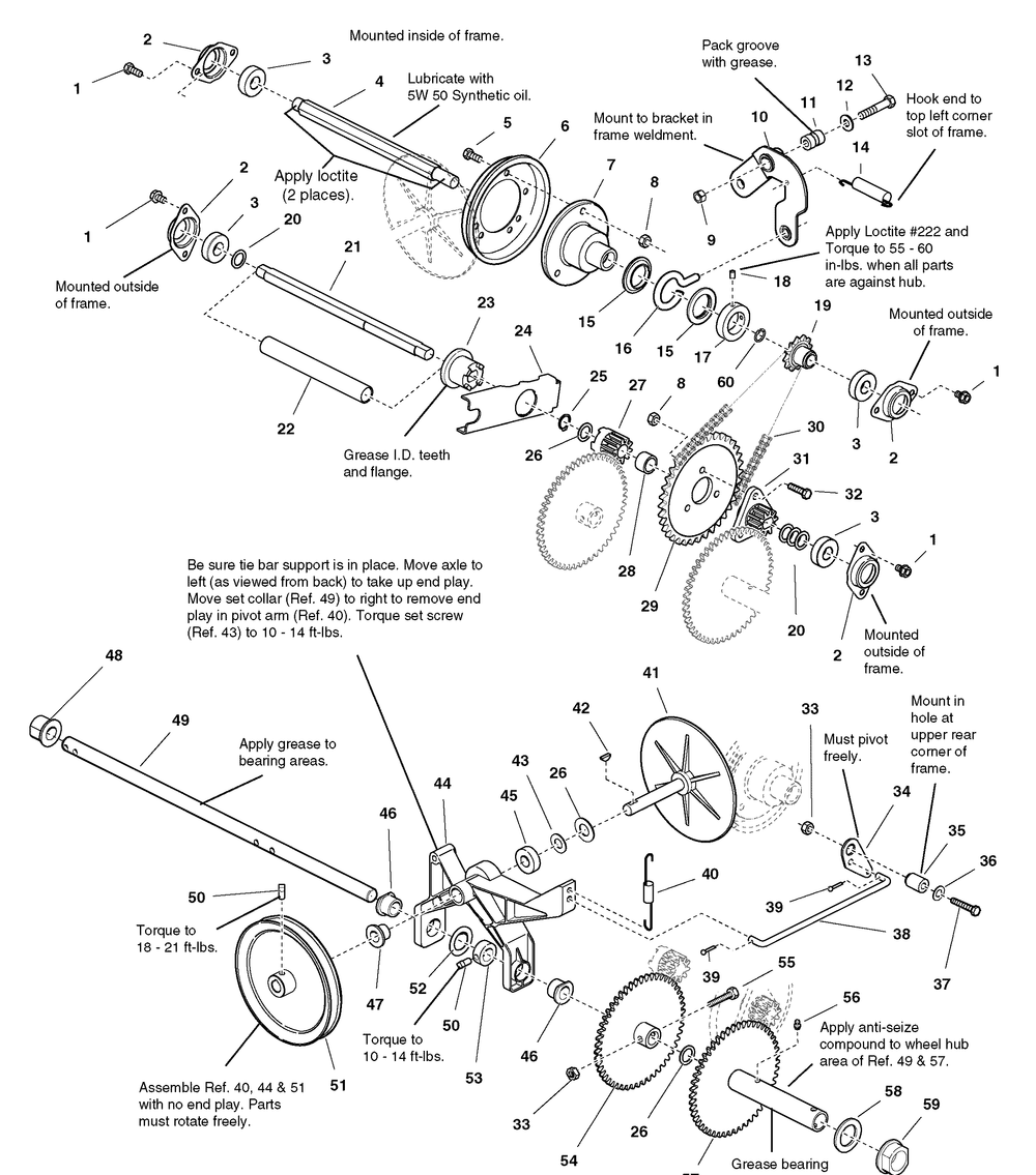 Traction Drive Group Diagram and Parts List for 1695457  Briggs and Stratton Miscellaneous